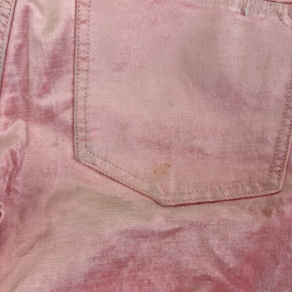 Anthropologie Pilcro and the Letterpress Pink Crushed Velvet High Rise Skinny - Picture 5 of 6